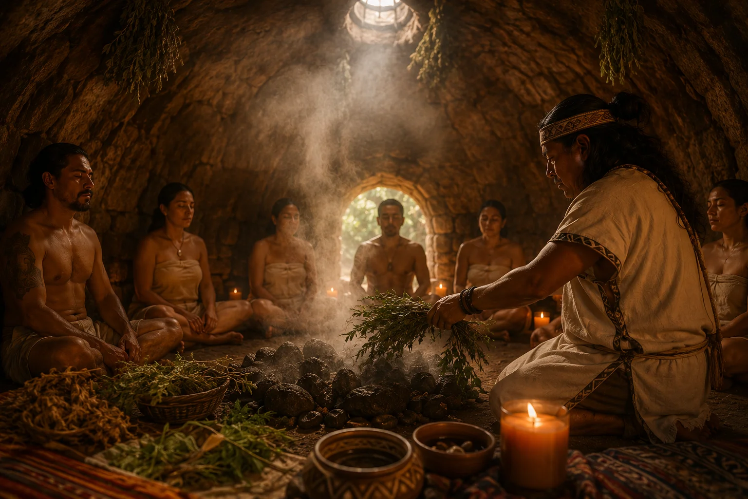 Temazcal ceremony